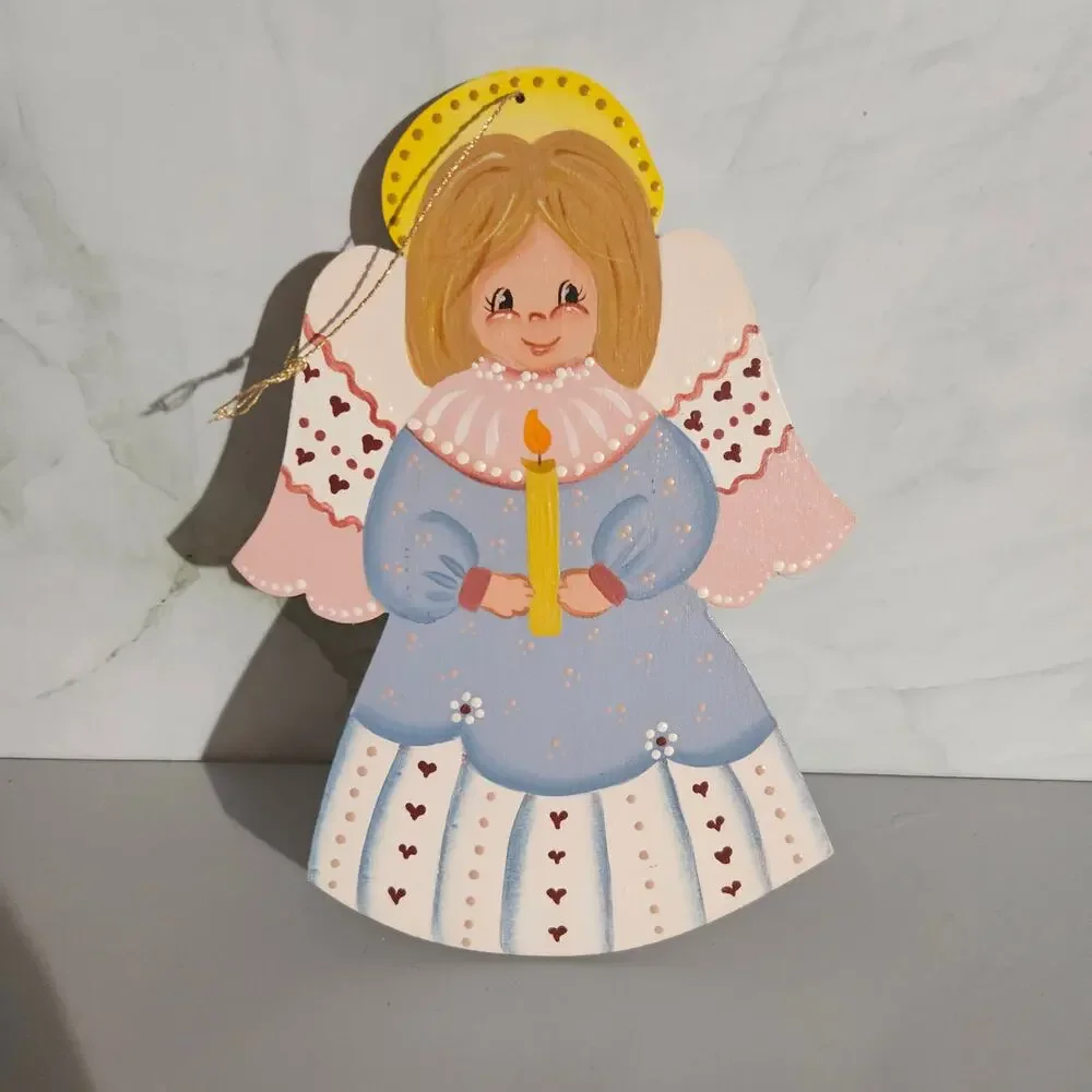 Angel Wooden Christmas Ornament